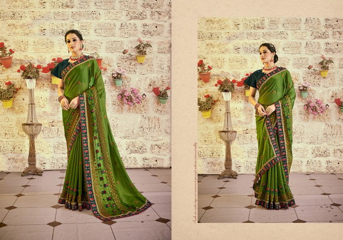 Floral Rangoli By Ynf Party Wear Sarees Catalog
